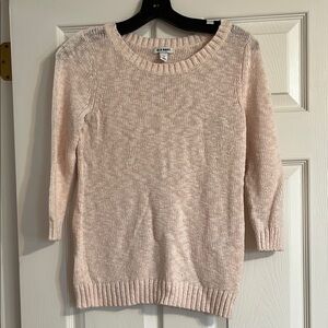 Old Navy Cream Crew Neck Sweater Textured Knit
